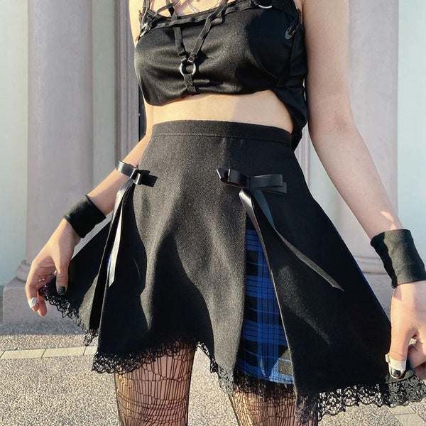 Dark Academy Lace Skirt