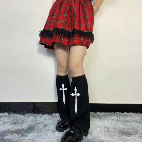 Gothic Cross Leg Warmer