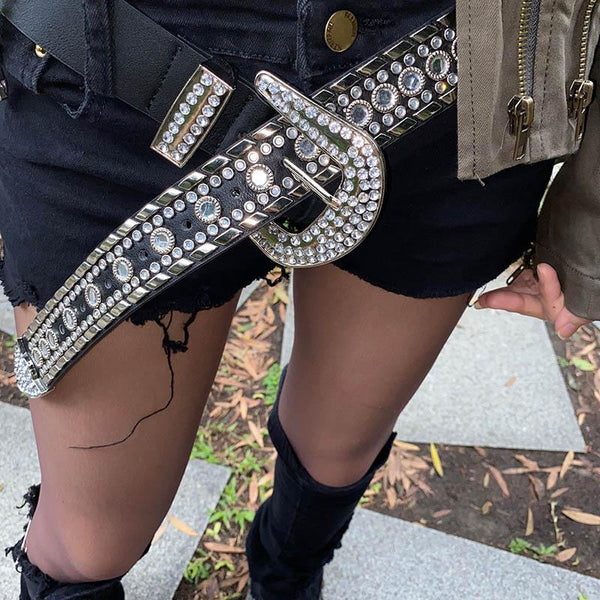 Rhinestone Alt-Fashion Belt