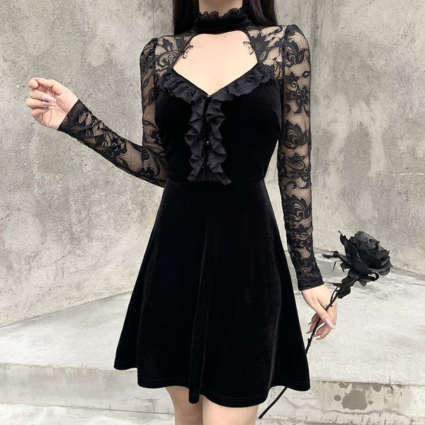 Lace Long Sleeve Dress