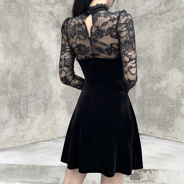 Lace Long Sleeve Dress