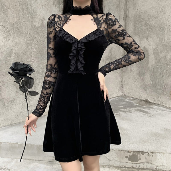 Lace Long Sleeve Dress