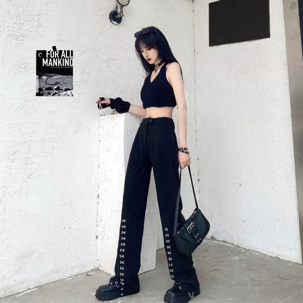 Diablo Split Metal Buckle Pants