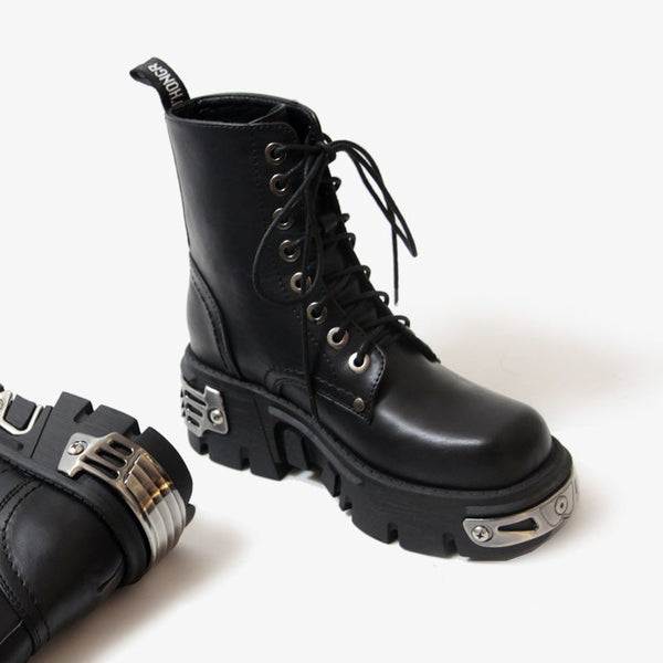 Punk Retro Platform Motorcycle Boots