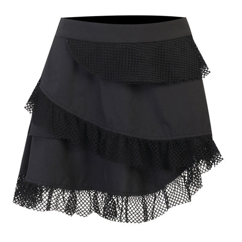 Gothic Lace Mesh Skirt