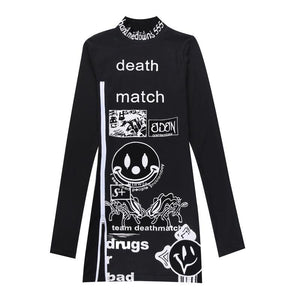 "Death Match"Long sleeve Dress