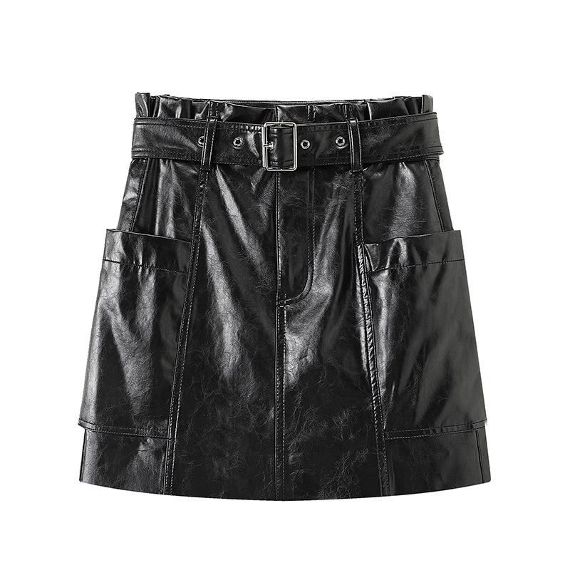 Punk Bud PU Skirt