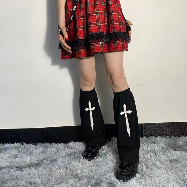 Gothic Cross Leg Warmer