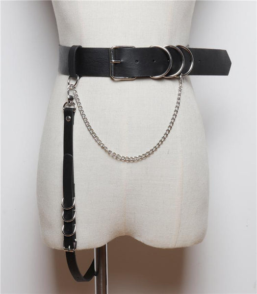 Suspender Belt Integrated Punk Belt