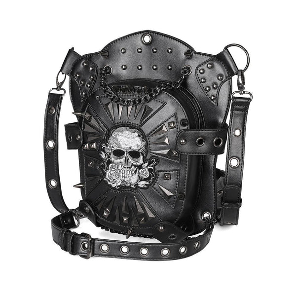 Punk Skull Rose Bag