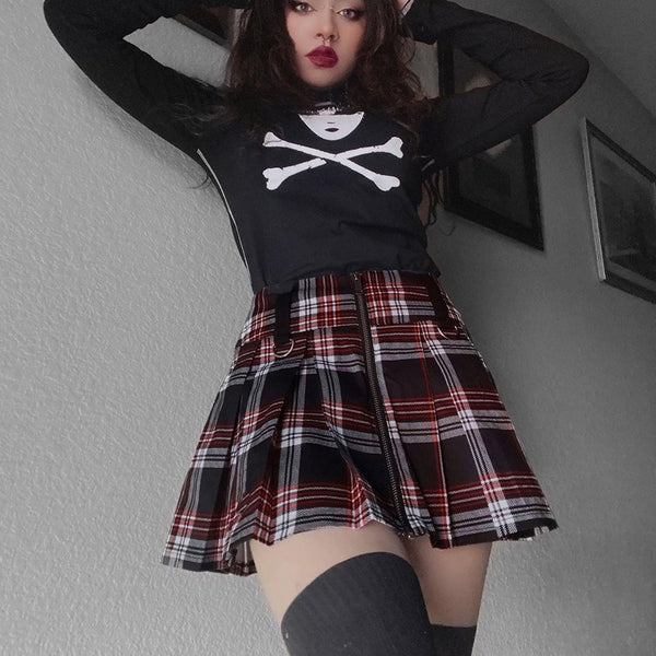 Plaid camisole short skirt suit 2022 New | COLORYME.COM