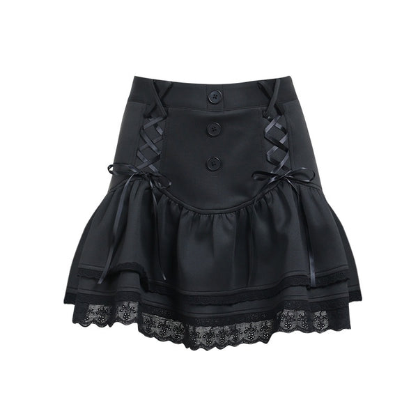 Tie-up lace skirt NEW SUMMER HOT SALES|COLORYME.COM