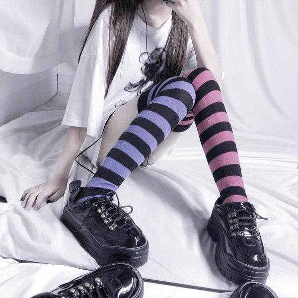 Colorful Striped Stockings