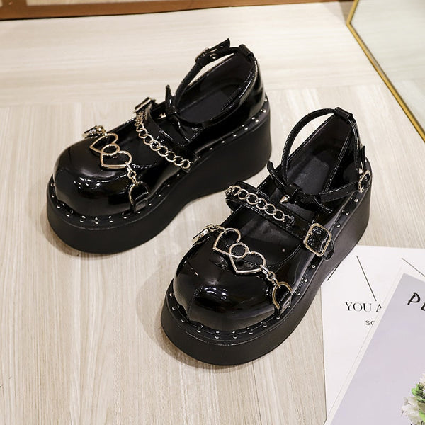 Love-Chain Lolita Platform Shoes