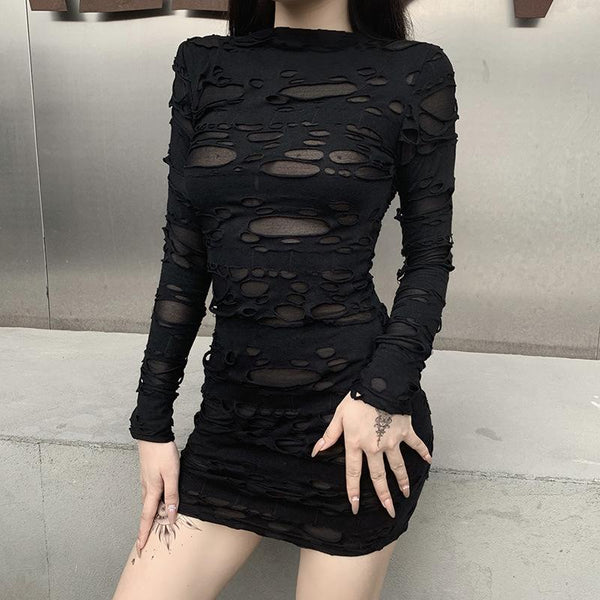 Diablo Design Ripped Dress