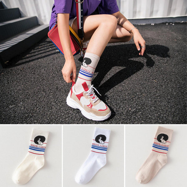 "WHITE RABBIT" SOCKS