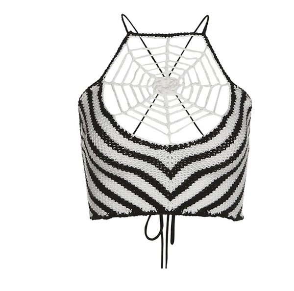 Dark Spider Knit Tank Top