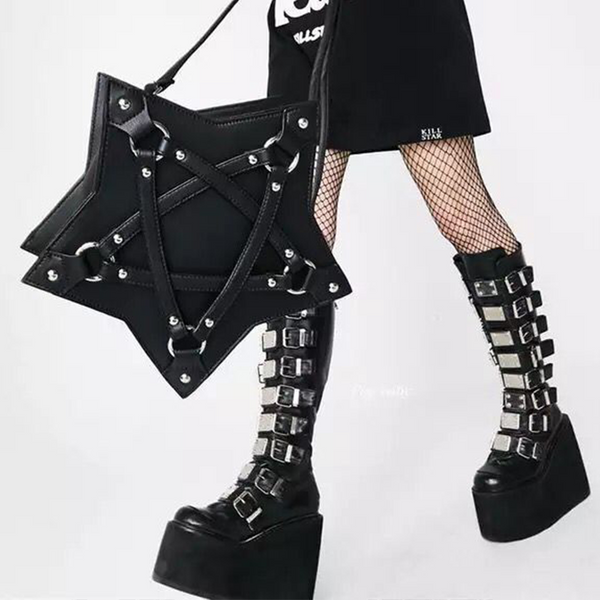 Pentagram PU Shoulder Bag