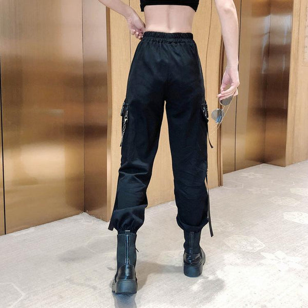 Chained Cargo Pants With Pockets