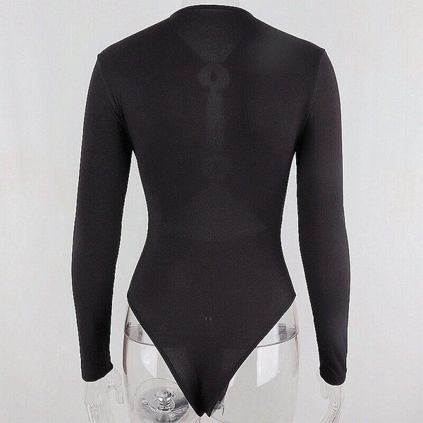 Valentine's Day Outfit Hollow Out Front Bodysuit