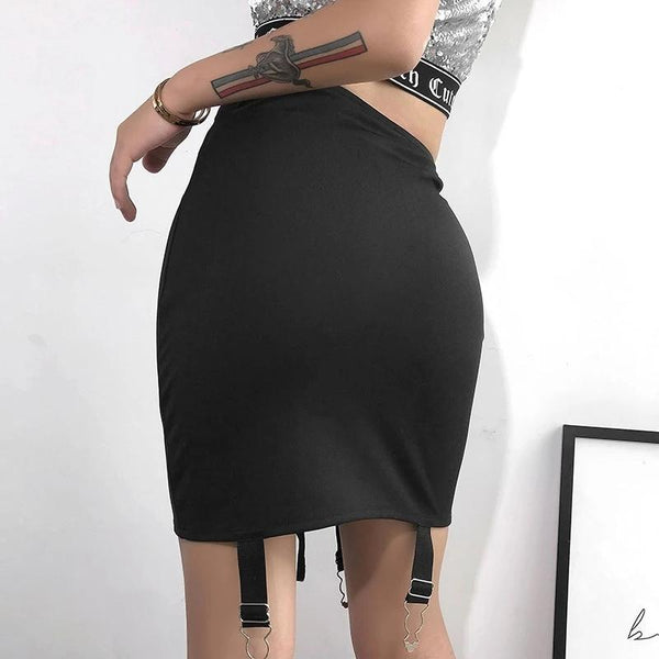 Stitched Up Mini Skirt