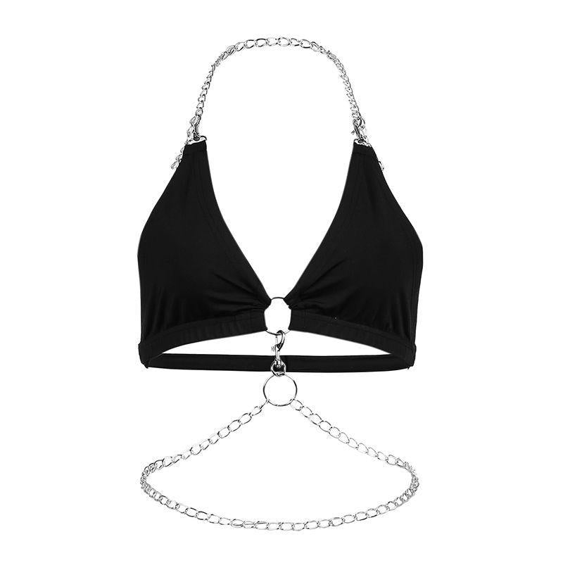 Chain Lingerie Beauty Back Bra Top