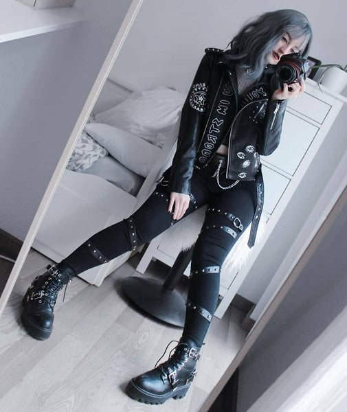 Dare You PU Leather Punk Jacket