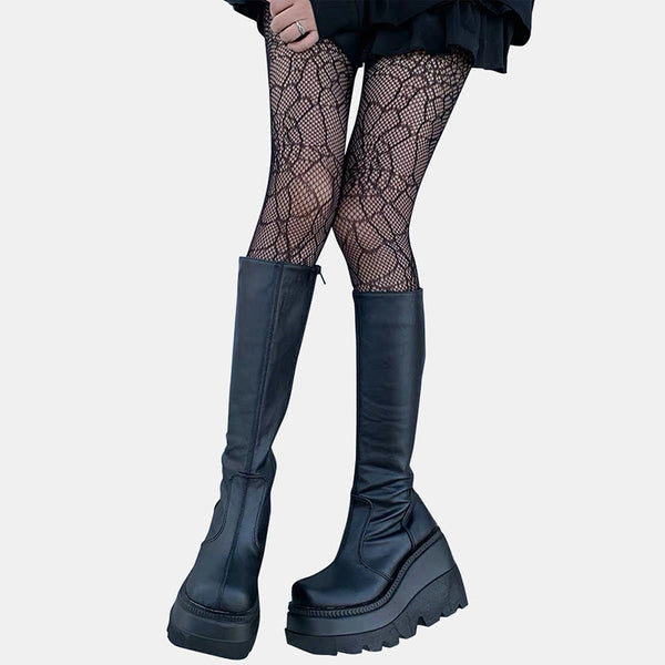 Dark Lolita Spider Web Tights Sock