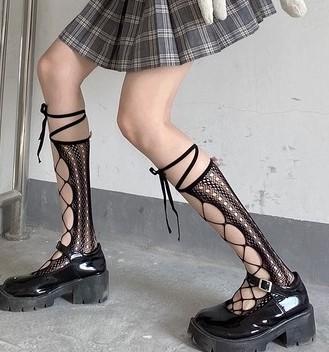 Lolita Cross Lace Leg Socks