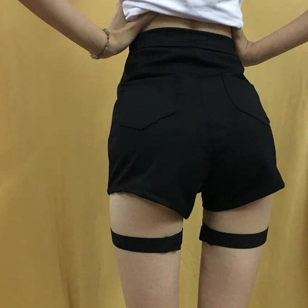 Double Breasted  Garter Shorts