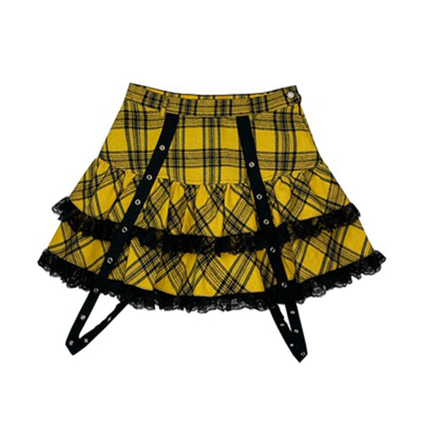 Game Overlord Plaid Skirt Set