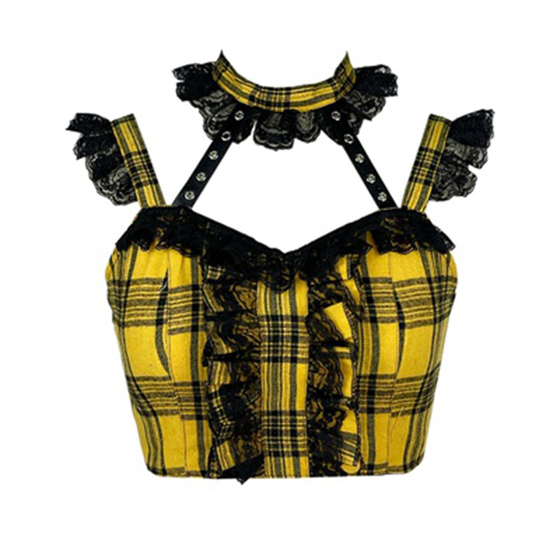 Game Overlord Plaid Skirt Set