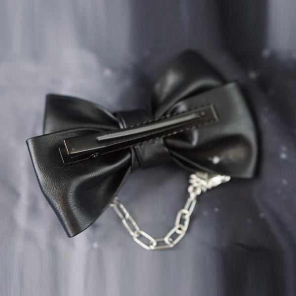 Valentine's Day Gift Ghost's Paw Cross Bowknot Hairpin