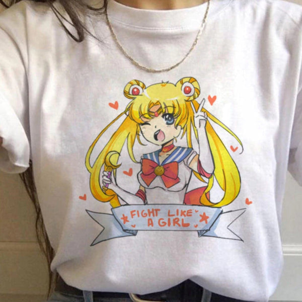 Girl Moon Anime Kawaii Sailor Harajuku Tshirt