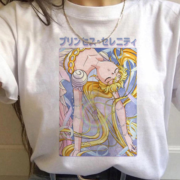 Girl Moon Anime Kawaii Sailor Harajuku Tshirt