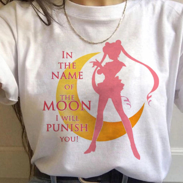 Girl Moon Anime Kawaii Sailor Harajuku Tshirt