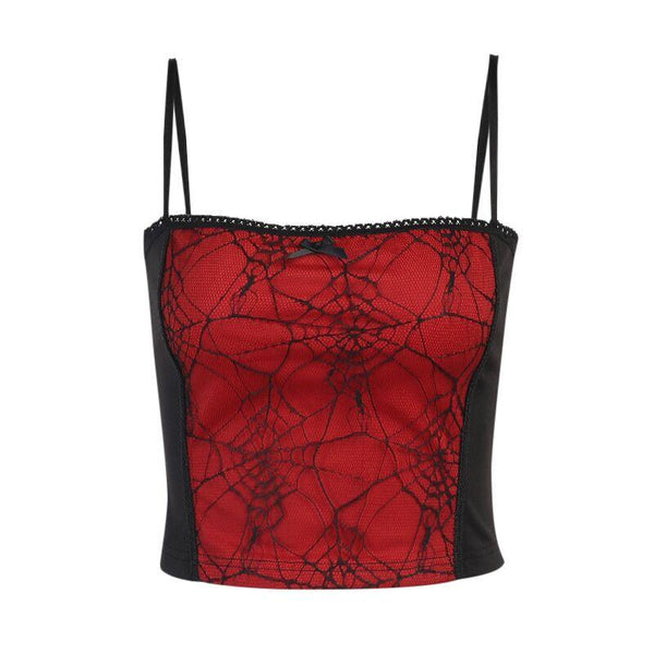 Gothic Cobweb Lace Top