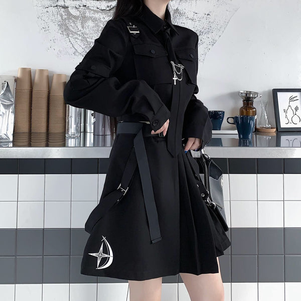 Gothic Short Style Suit And Skirt Set