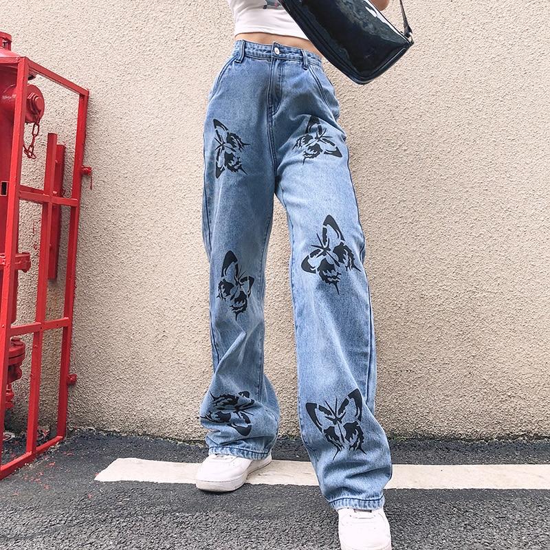 "BUTTERFLY EFFECT" BAGGY JEANS