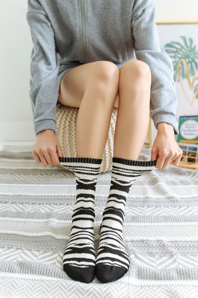 "COW & ZEBRA" SOCKS