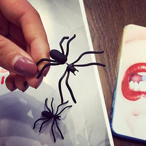 Black Spider Earring