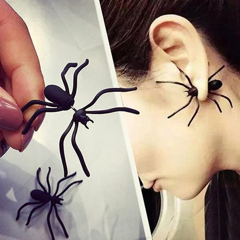 Black Spider Earring