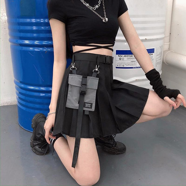 Harajuku Dark High Waist Skirt