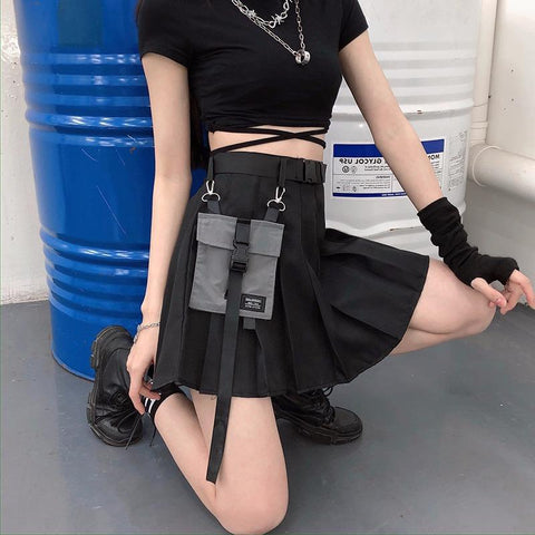 Harajuku Dark High Waist Skirt