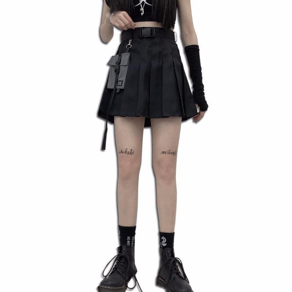 Harajuku Dark High Waist Skirt