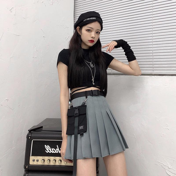 Harajuku Dark High Waist Skirt