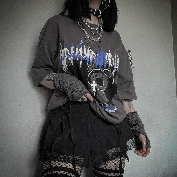 Harajuku Gothic Graphic T-Shirt