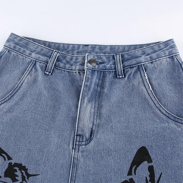 "BUTTERFLY EFFECT" BAGGY JEANS