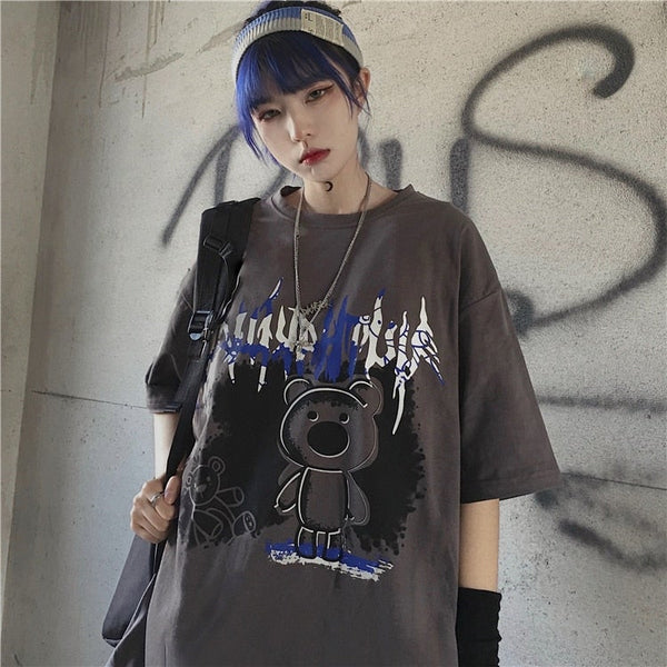 Harajuku Gothic Graphic T-Shirt