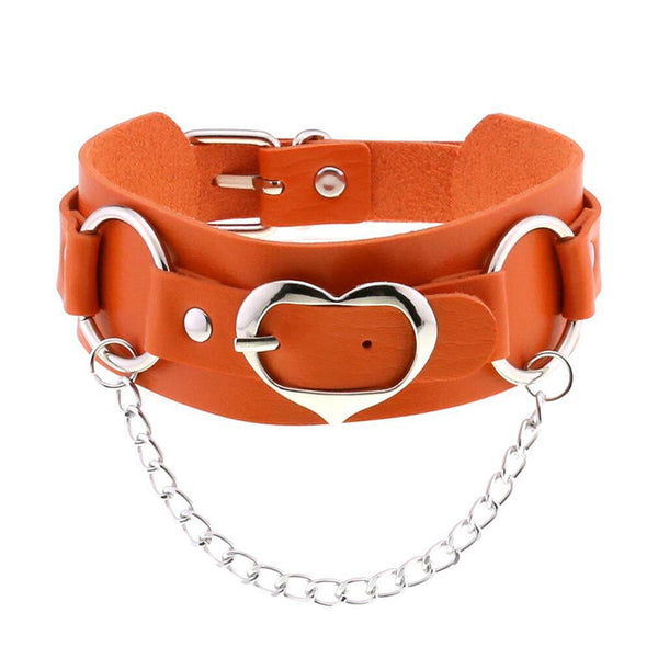 Heart Chain Buckle Choker